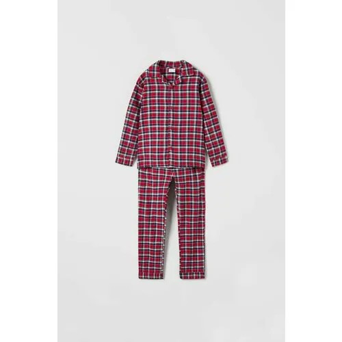 Пижама  Zara, размер 128, красный, черный