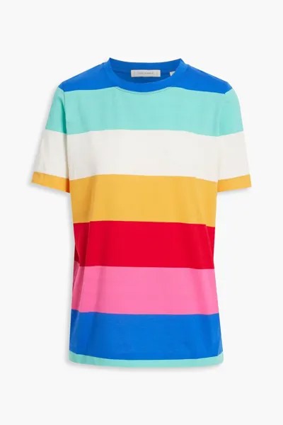 Полосатая футболка из хлопкового джерси CHINTI & PARKER, разноцветный
