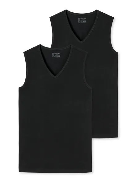 Майка Schiesser Tank Top 2er Pack 95/5, черный