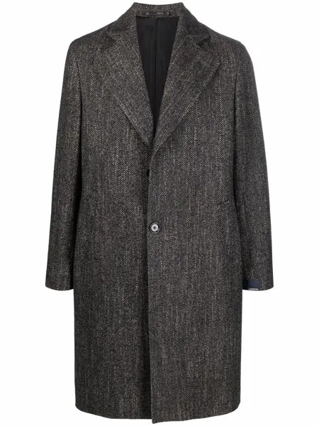 Lardini single-breasted wool-blend coat