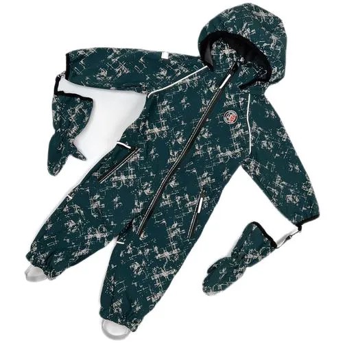Демисезонный комбинезон Pikolino Softshell, с/о изумруд, 104