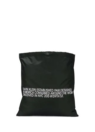 Calvin Klein 205W39nyc сумка-тоут со слоганом