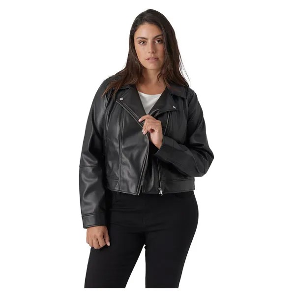 Куртка Vero Moda Curve Cbellaanna Leather, черный