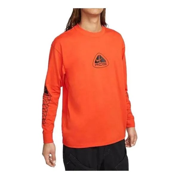 Футболка Nike ACG Long Sleeve Lungs T-Shirt 'Picante Red', красный
