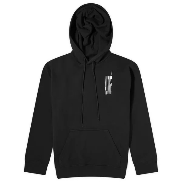Худи Mm6 Maison Margiela Stretched Number Logo Hoodie, цвет Black & White