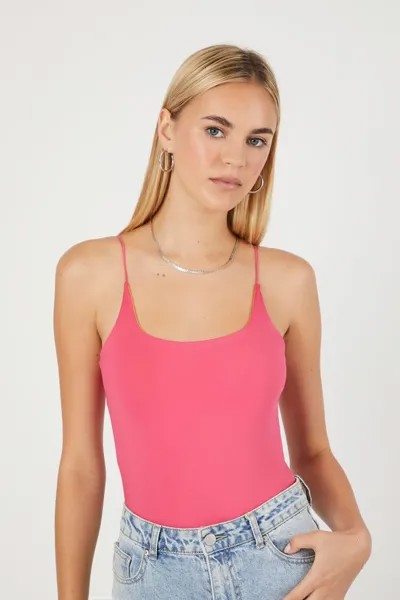 Двустороннее боди на бретельках Forever 21, розовый