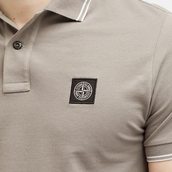 Stone Island Рубашка поло с нашивкой, серый