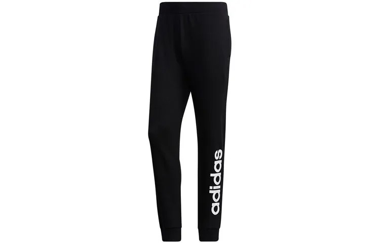 Трикотажные спортивные штаны мужские черные Adidas Neo, черный