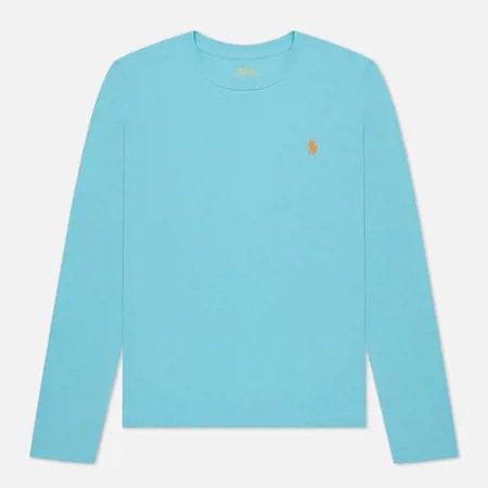 Женский лонгслив Polo Ralph Lauren Crew Neck 30/1 Cotton Jersey, цвет голубой, размер XS