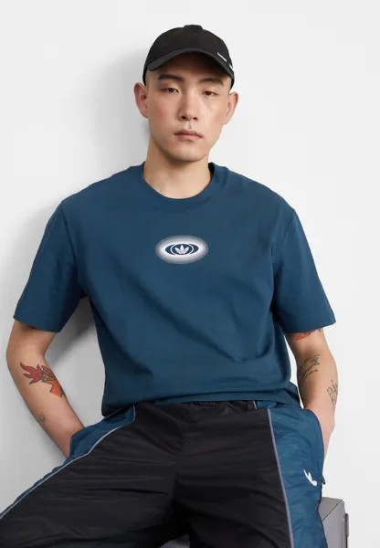 Футболка с принтом TEE adidas Originals, цвет arctic night