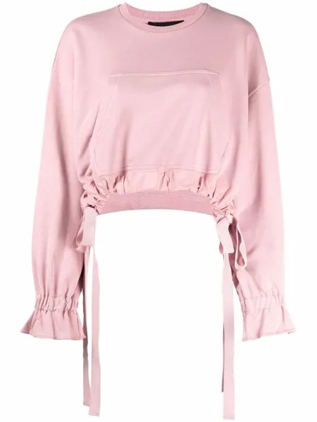 RED Valentino укороченный джемпер с завязками
