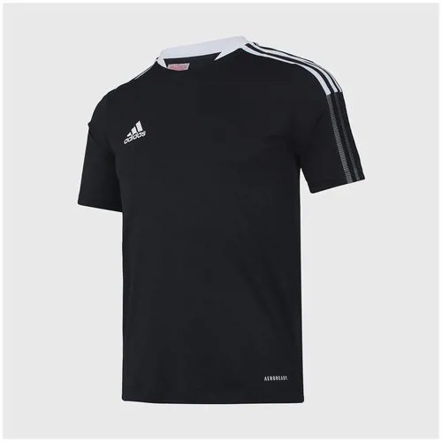 Футболка adidas, размер 128-140 см, черный