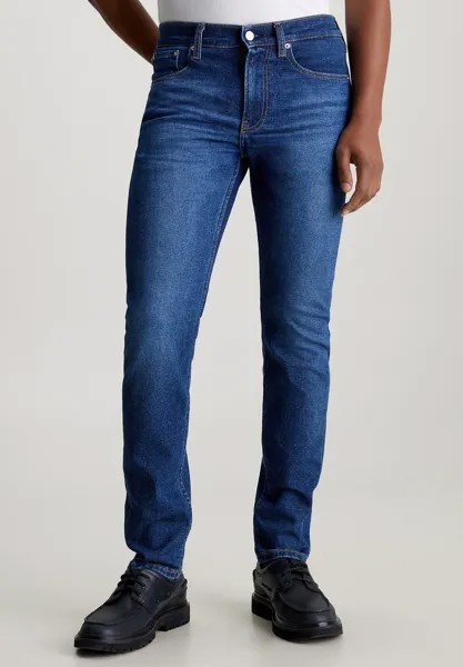 Джинсы приталенного кроя Calvin Klein Jeans, цвет denim dark