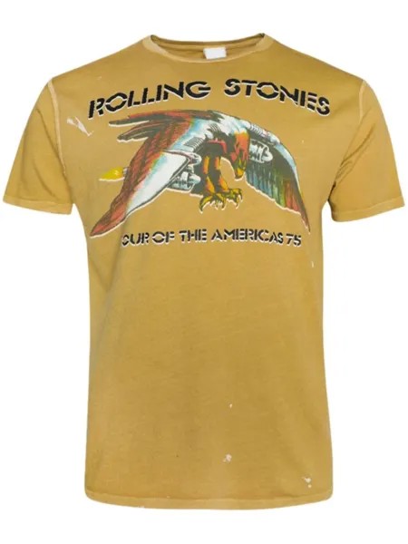 MadeWorn футболка Rolling Stones 1975 из хлопка, нейтральный цвет
