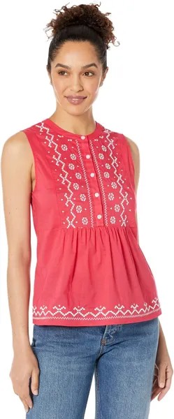 Топ Wrangler Retro Woven Tank, красный