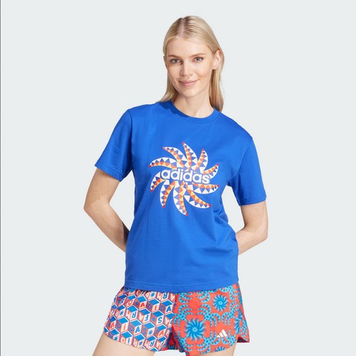 Футболка adidas, размер M INT, синий