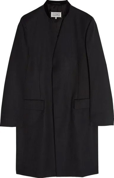 Пальто Maison Margiela Collarless Coat 'Charcoal', серый