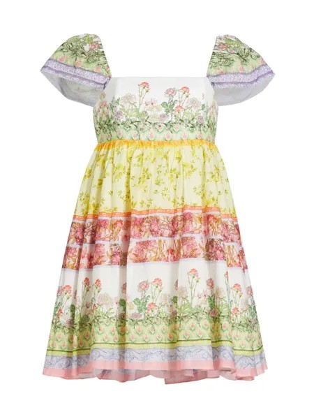 Хлопковое мини-платье Tamia Babydoll Alice + Olivia