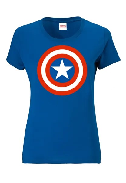 Футболка Logoshirt s Print Marvel Comics Capta, синий