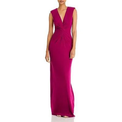 Женское фиолетовое вечернее платье с рюшами и v-образным вырезом Ramy Brook 0 BHFO 3755