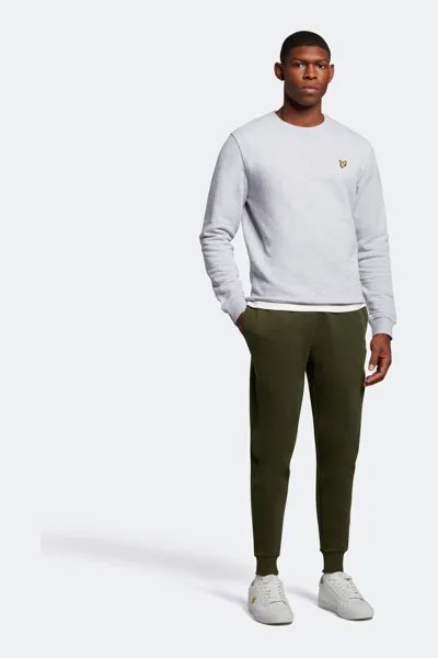 Зеленые облегающие спортивные штаны Lyle & Scott, зеленый