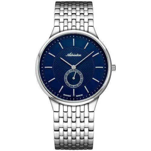 Наручные часы Adriatica Pairs, синий, серебряный