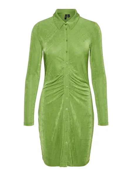 Платье-рубашка Vero Moda SLINKY, зеленый