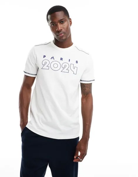Le Coq Sportif - Париж 2024 - футболка Marshmallow