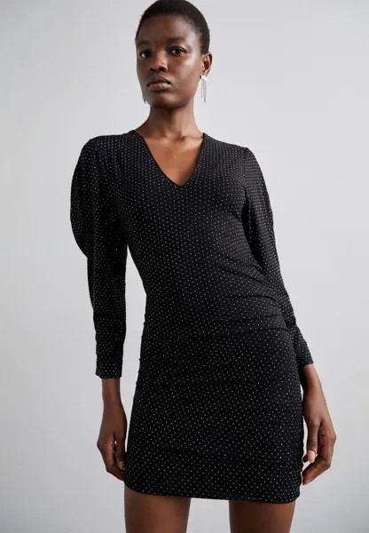 Платье из джерси Nitte Iro, цвет full black/silver