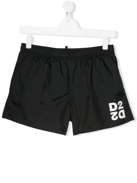 Dsquared2 Kids плавки-шорты с контрастным логотипом