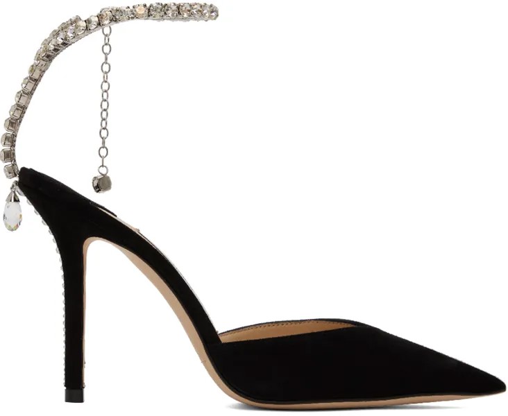 Черные туфли Saeda 100 Jimmy Choo