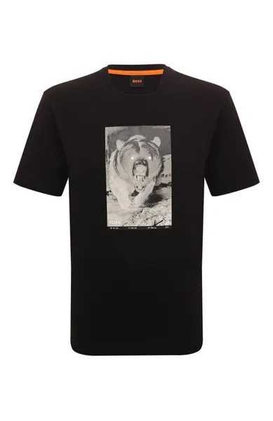 Хлопковая футболка BOSS Orange
