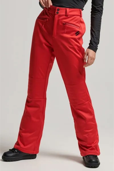 Брюки Sport Ski Softshell приталенного кроя Superdry, красный