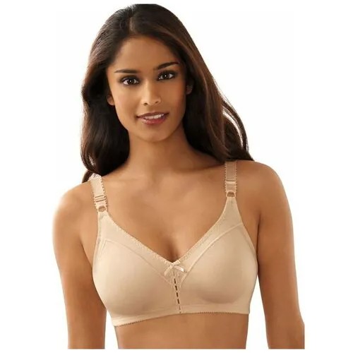 Бюстгальтер без каркасов Double Support Cotton Wirefree Bra (Размер: 75D) (Цвет: серый)