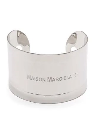 MM6 Maison Margiela браслет-кафф с гравированным логотипом