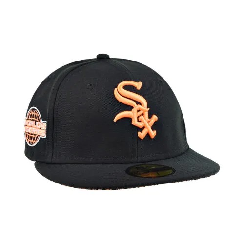 Мужская кепка New Era Chicago White Sox Summer Pop 59Fifty черно-оранжевая со змеей