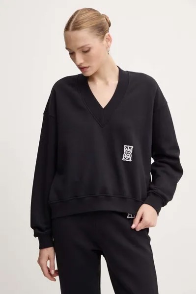 Хлопковая толстовка Pinko, черный