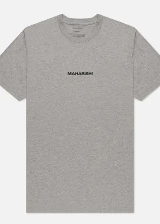 Мужская футболка maharishi Organic Military Type Embroidery, цвет серый, размер L