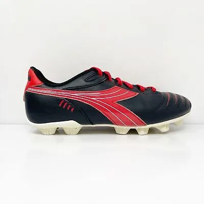 Черные футбольные бутсы Diadora Boys Cattura MD PO0134, размер 5,5