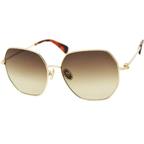 Солнцезащитные очки Max Mara MM0048-D, коричневый, золотой