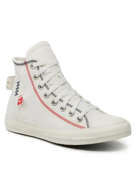 Кроссовки из ткани Converse, экрю