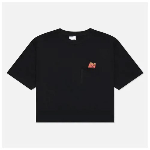 Женская футболка Ripndip Lord Devil Pocket Crop чёрный, Размер XL