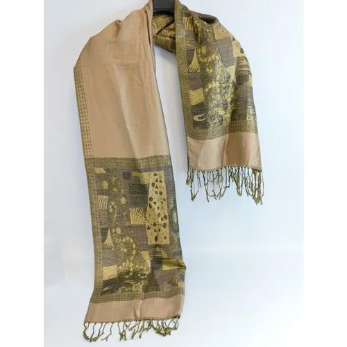 Палантин Cashmere,180х70 см, горчичный