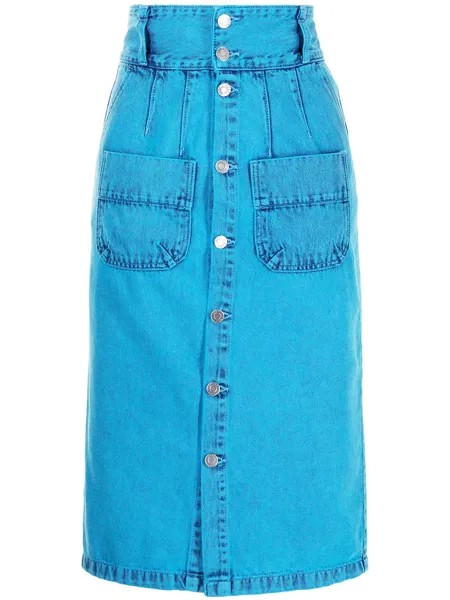 SJYP джинсовая юбка-карандаш с завышенной талией