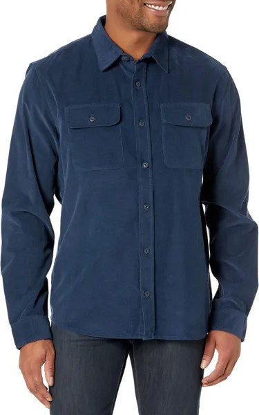 Вельветовая рубашка Signature Microwale Regular L.L.Bean, цвет Mariner Blue