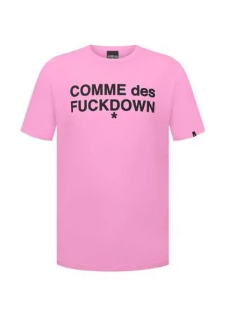 Хлопковая футболка Comme des Fuckdown