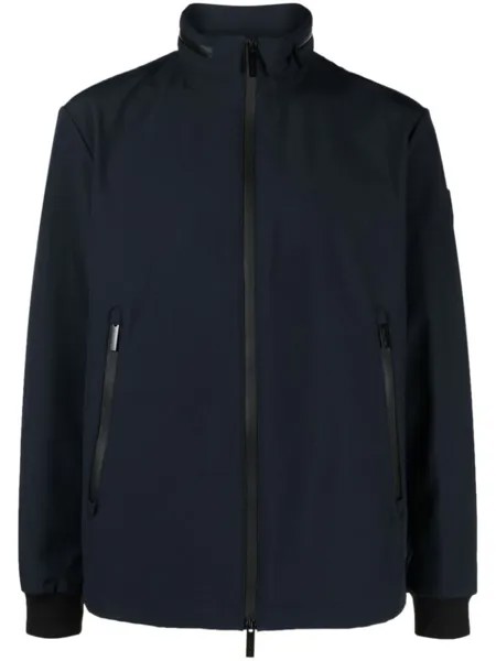 Woolrich high-neck zip-up jacket, синий