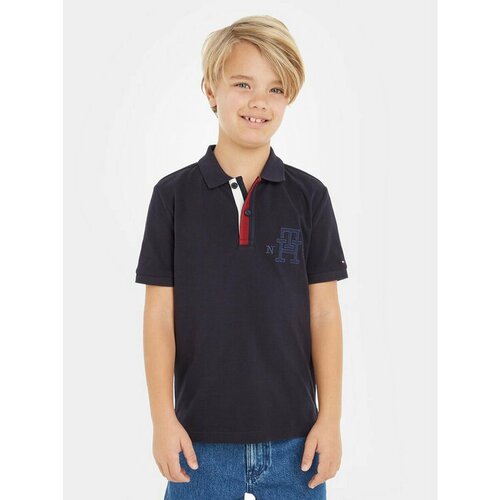 Поло TOMMY HILFIGER, размер 16Y [METY], синий
