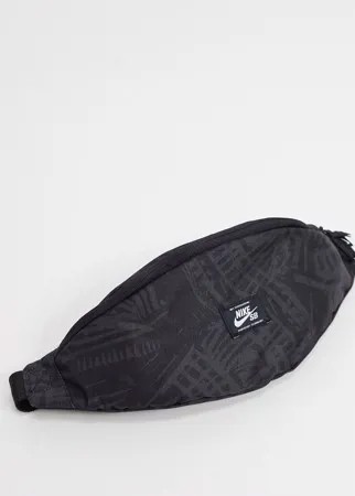 Черная сумка-кошелек на пояс с принтом Nike SB-Черный