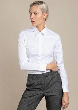 Лаконичная блузка рубашечного кроя VASSA&Co
